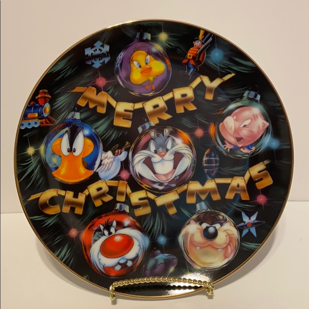 Looney toons collectors Christmas plate